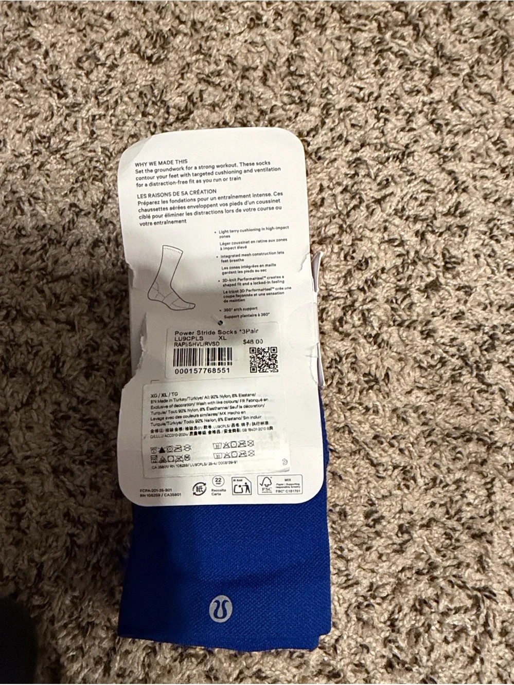 lululemon athletica Power Stride Socks - 3 pack